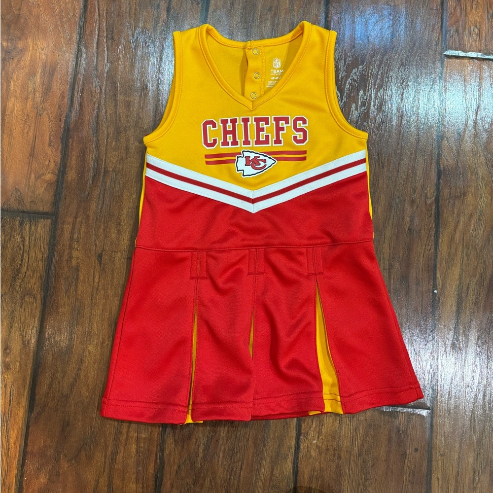 NFL Kansas City Chiefs Red & Yellow Girls' Cheer Tank Dress